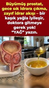 Gece bir kaşık zeytinyağı ağırlaşmış prostatı sessizce rahatlatıyor
