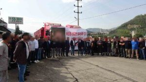Trabzon’da kömürcülerden tahliye tepkisi: Çağlayan’daki depolama alanı için ‘ekmeğimizi savunuyoruz’ çağrısı
