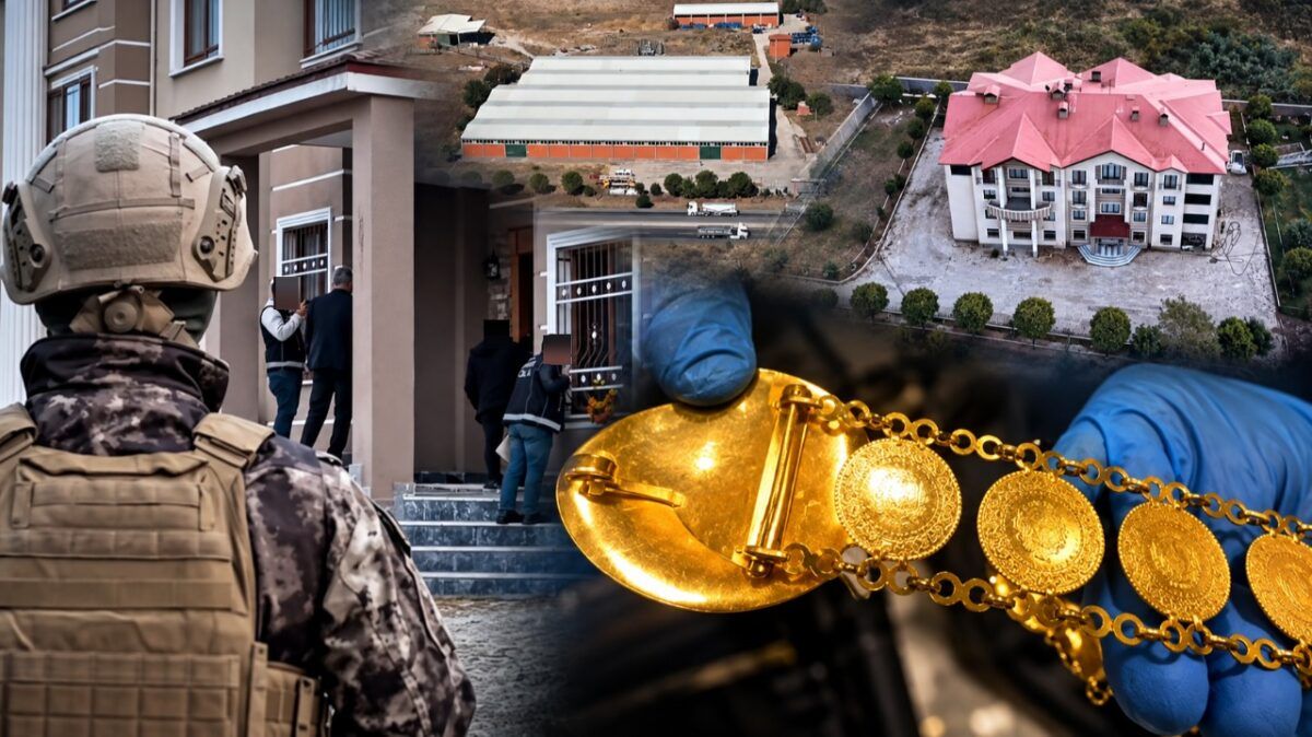 Yüksekova merkezli kara para operasyonundan görüntüler: özel harekât polisi, el konulan bina ve altın